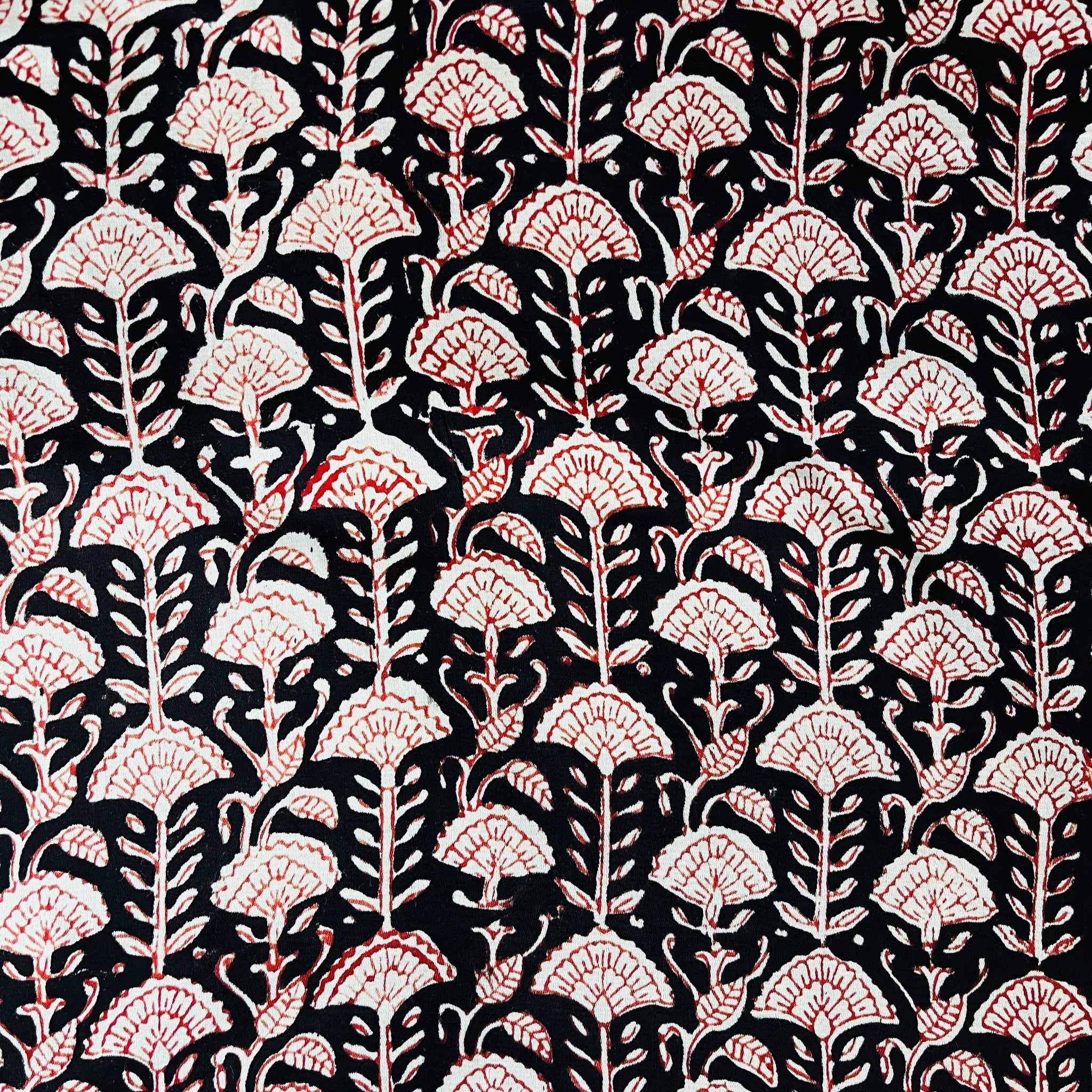 Evening Blossom Cushion Cover – 16x16 Floral Satin-Silk & Cotton