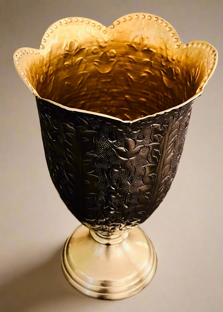 Antique Floral Carved Vase