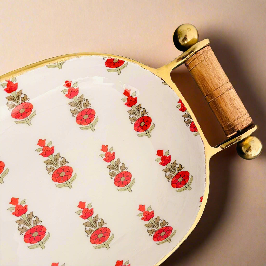 Floral Decorative Tray
