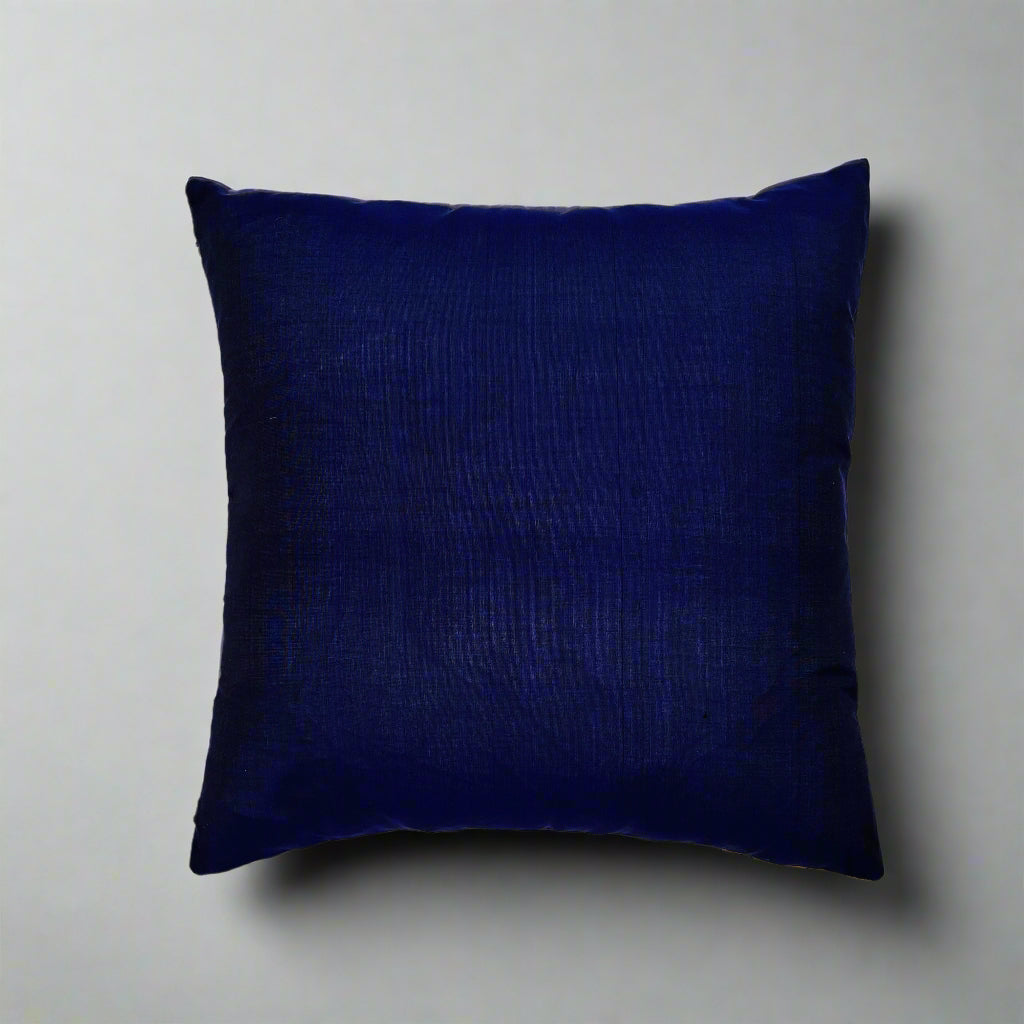 Vira Cushion Cover 16x16 – Mashroo Silk & Cotton Zigzag Decorative Throw Pillow