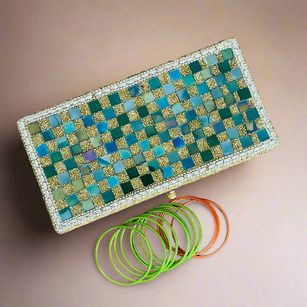 Mirror Work Artisanal Wooden Box