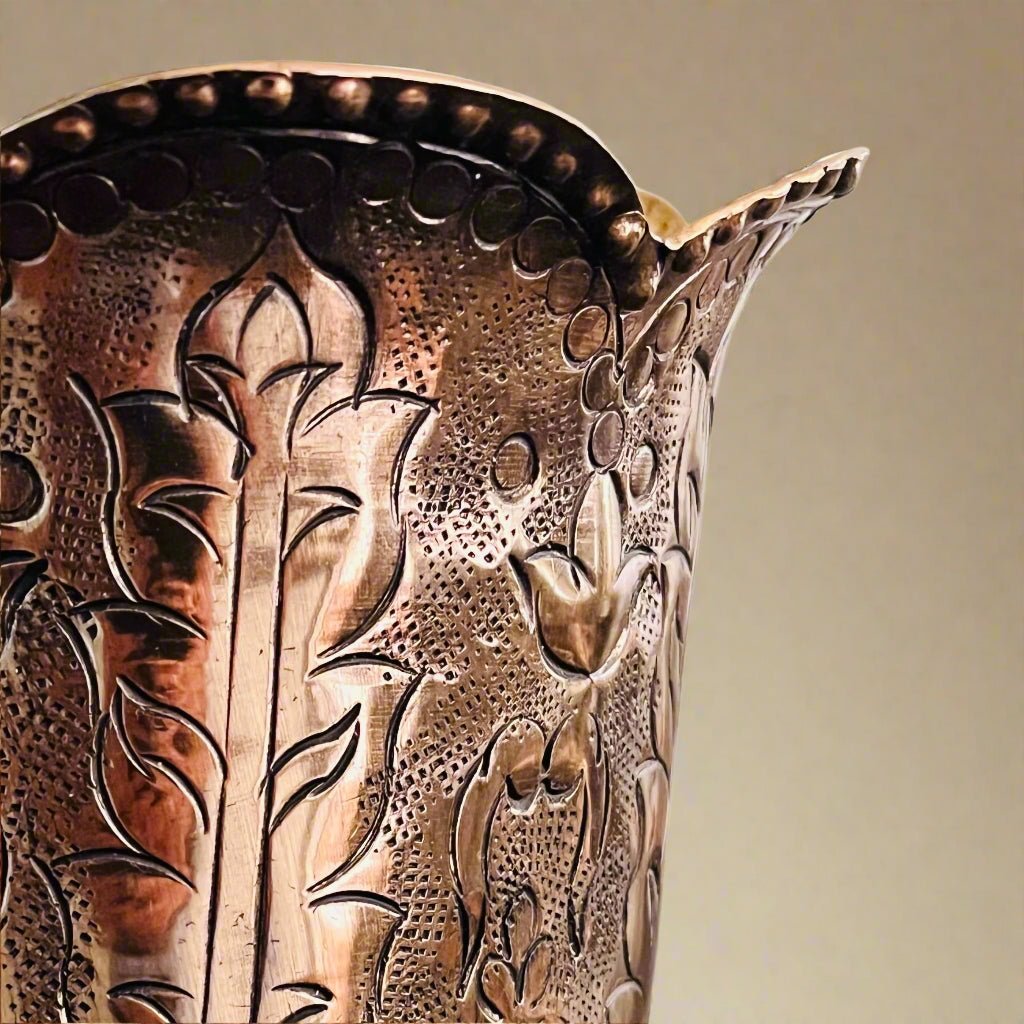 Antique Floral Carved Vase