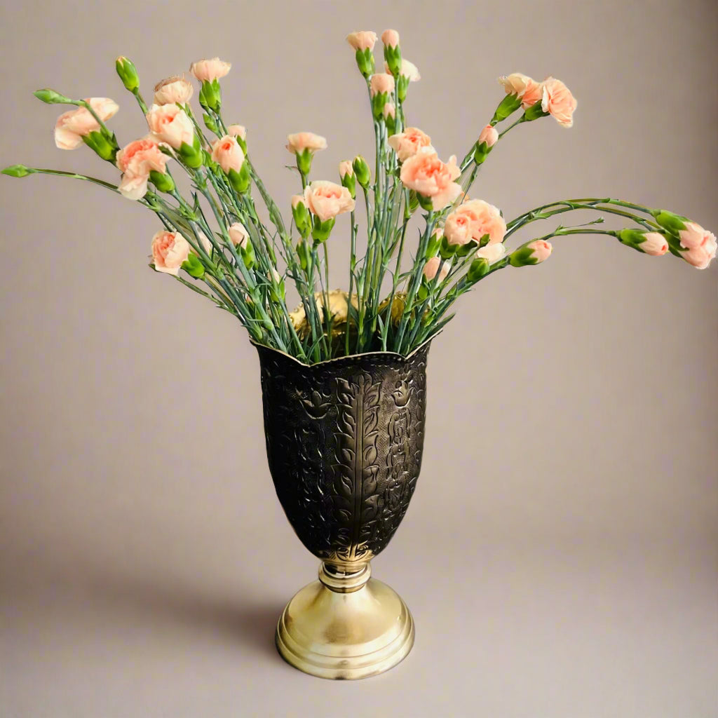 Antique Floral Carved Vase