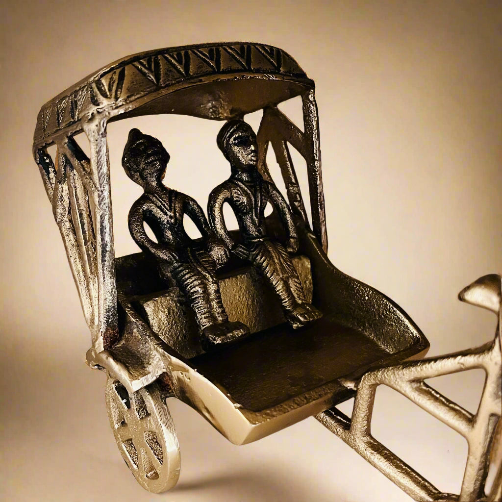 Handcrafted Metal Rickshaw